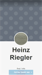 Mobile Screenshot of heinzriegler.com